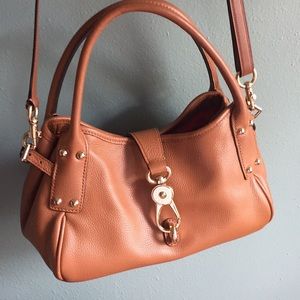 Dooney and Bourke Logo Lock satchel